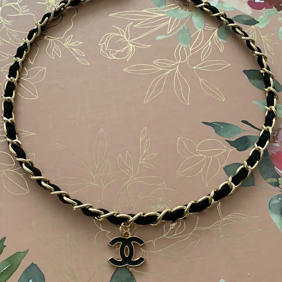 CHANEL Jewelry - Repurposed authentic Chanel black enamel logo zipper pull